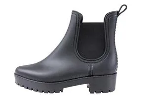 Ladies Solid Matte Jodhpur Jelly Rain Boot Quick Foot Support