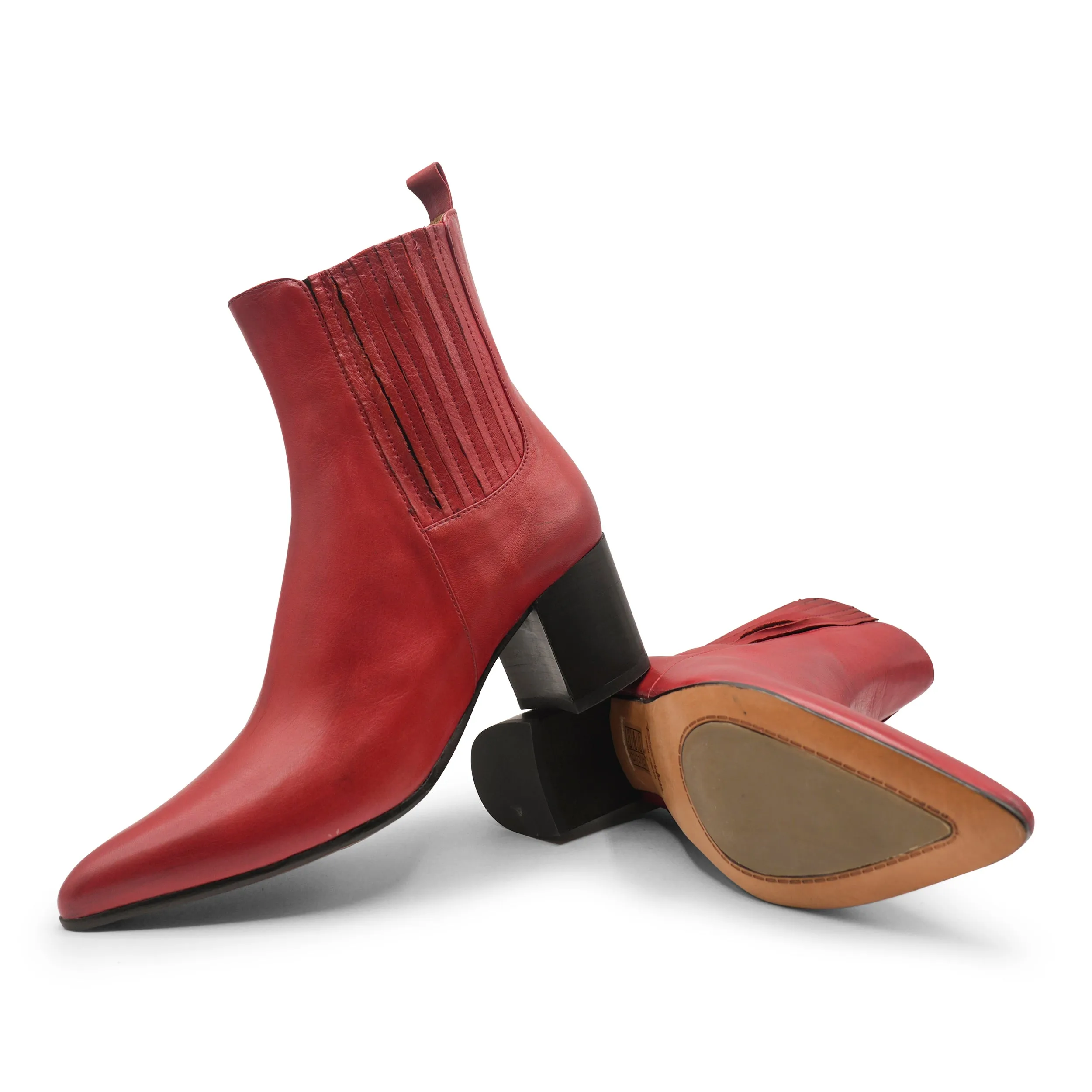 Wedding guest VW13B - Soft Nappa Red Chelsea