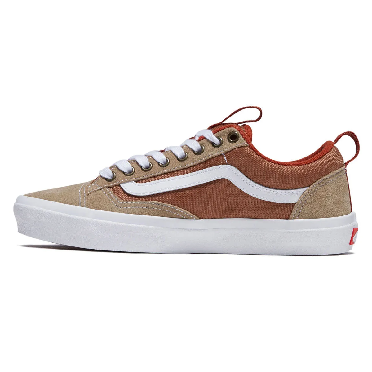 Street Ready Action City Wear Vans Skate Old Skool 36  Shoes - Khaki/Burnt Orange