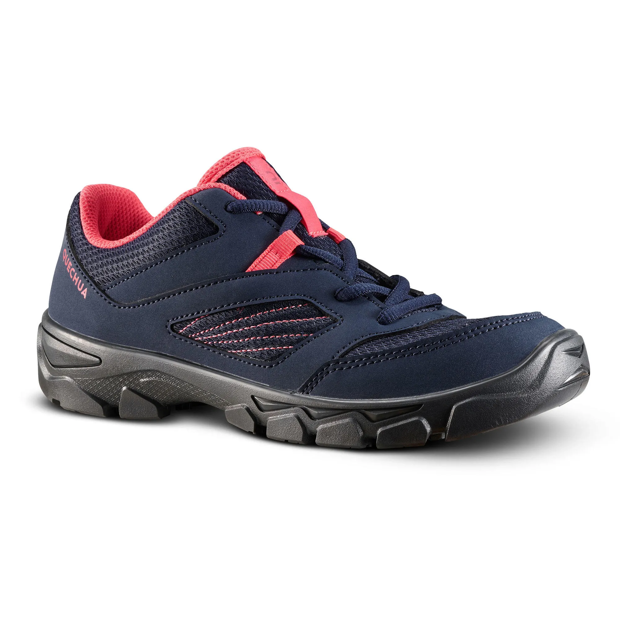 Quechua Kids?? NH100 Lace-Up Hiking Shoes Snow Path Padded Tongue