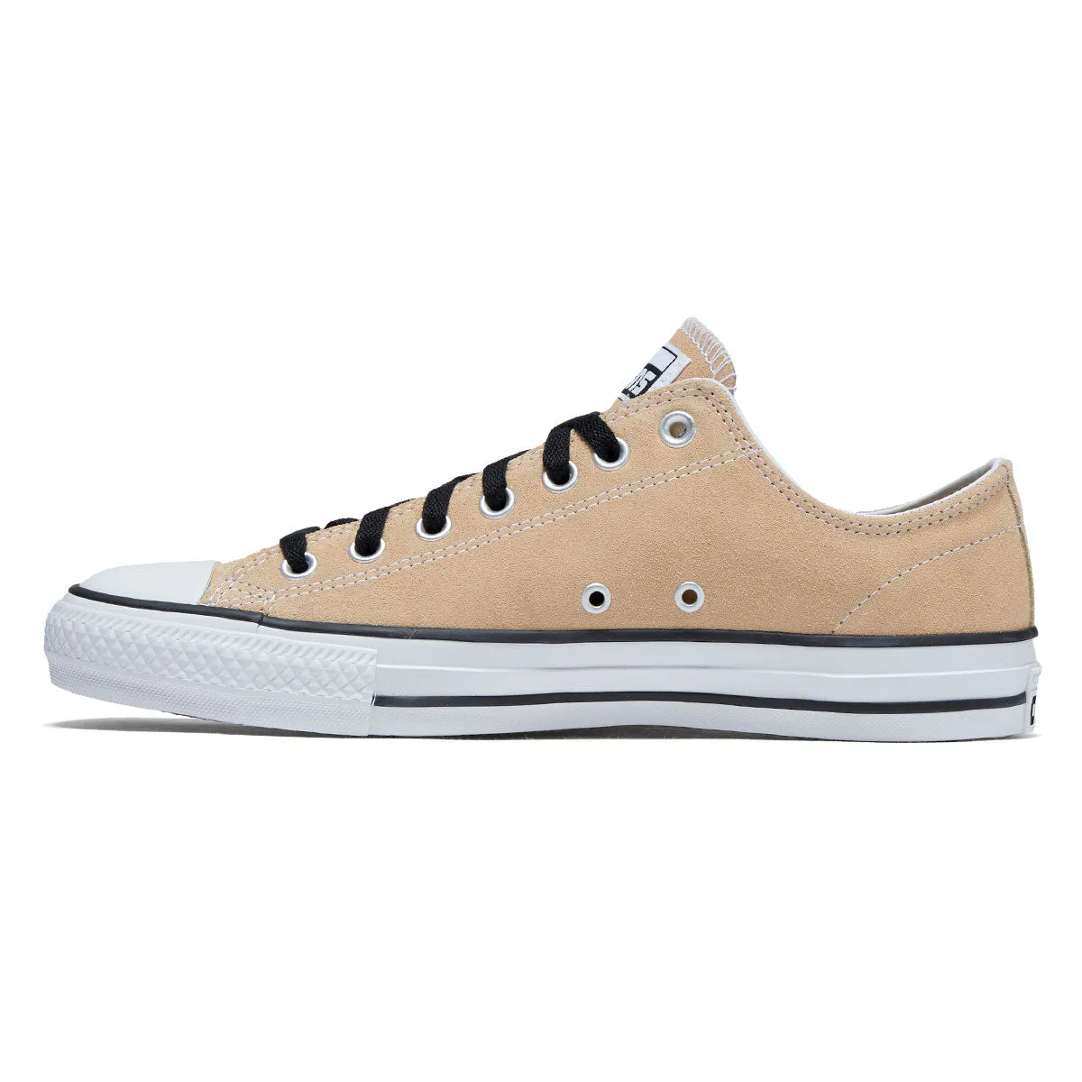 Converse Chuck Taylor All Star Pro Suede Ox Shoes - Coastal Dune/White/Black Low Top Precision Movement