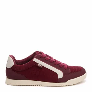 Yellow Sun Long Comfort Bolt Burgundy Corduroy Sneakers
