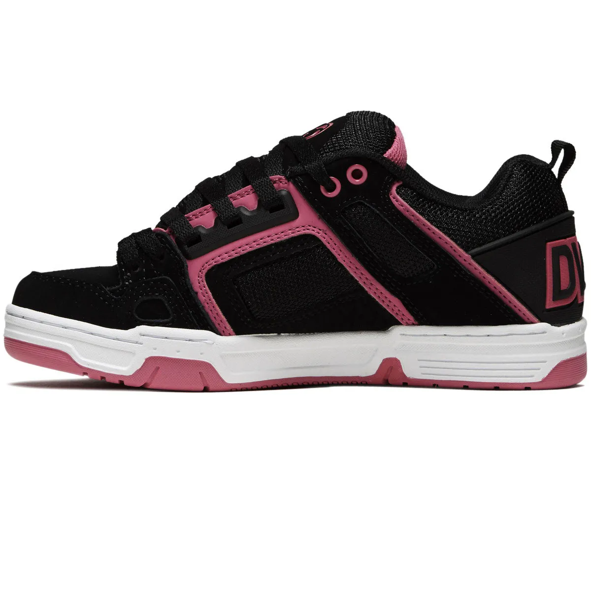 DVS Womens Comanche Shoes - Black/Pink/White/Nubuck Streetwear athletic style
