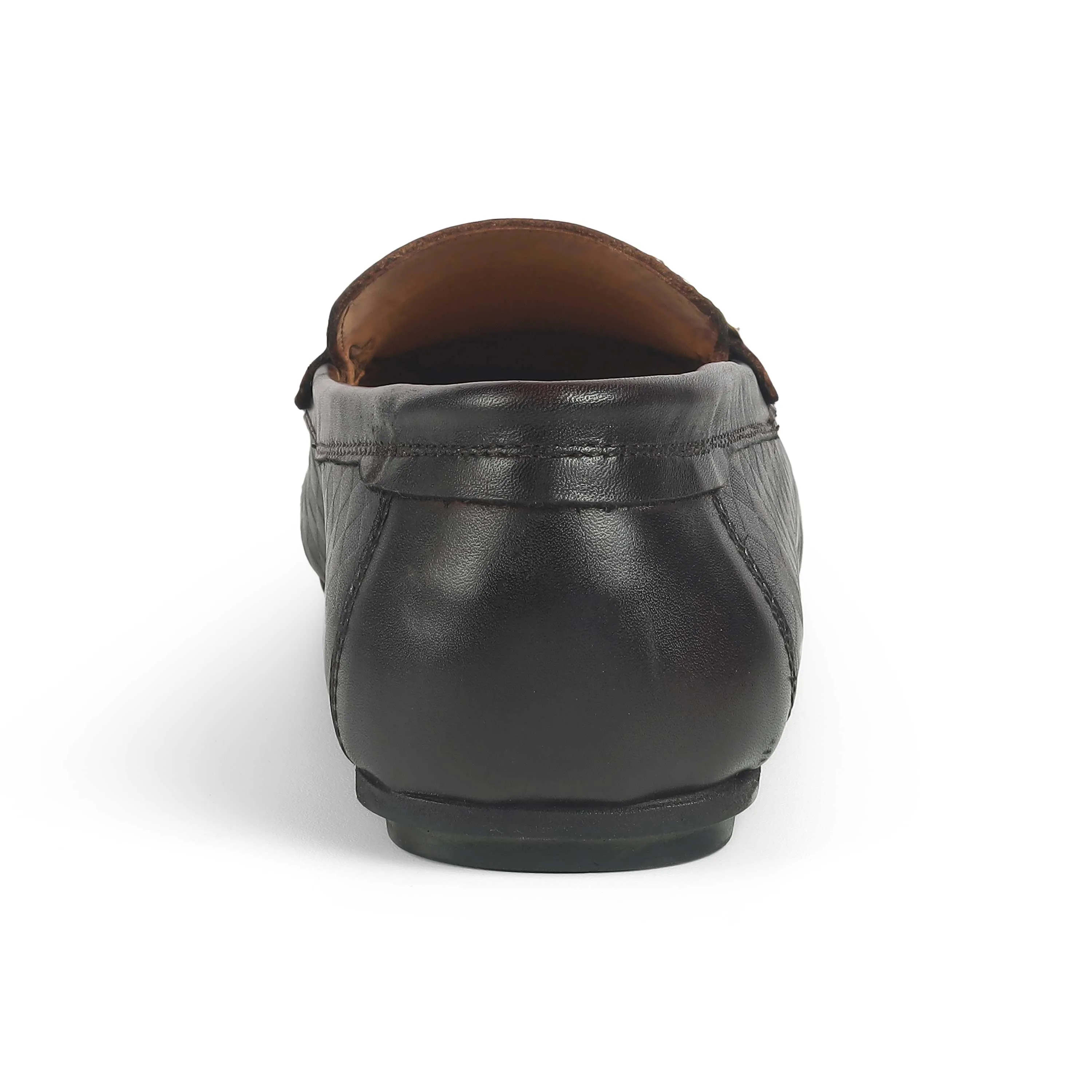Rubber Sole Euro Style Tresmode Smat Brown Men's Leather Single Monk Shoes