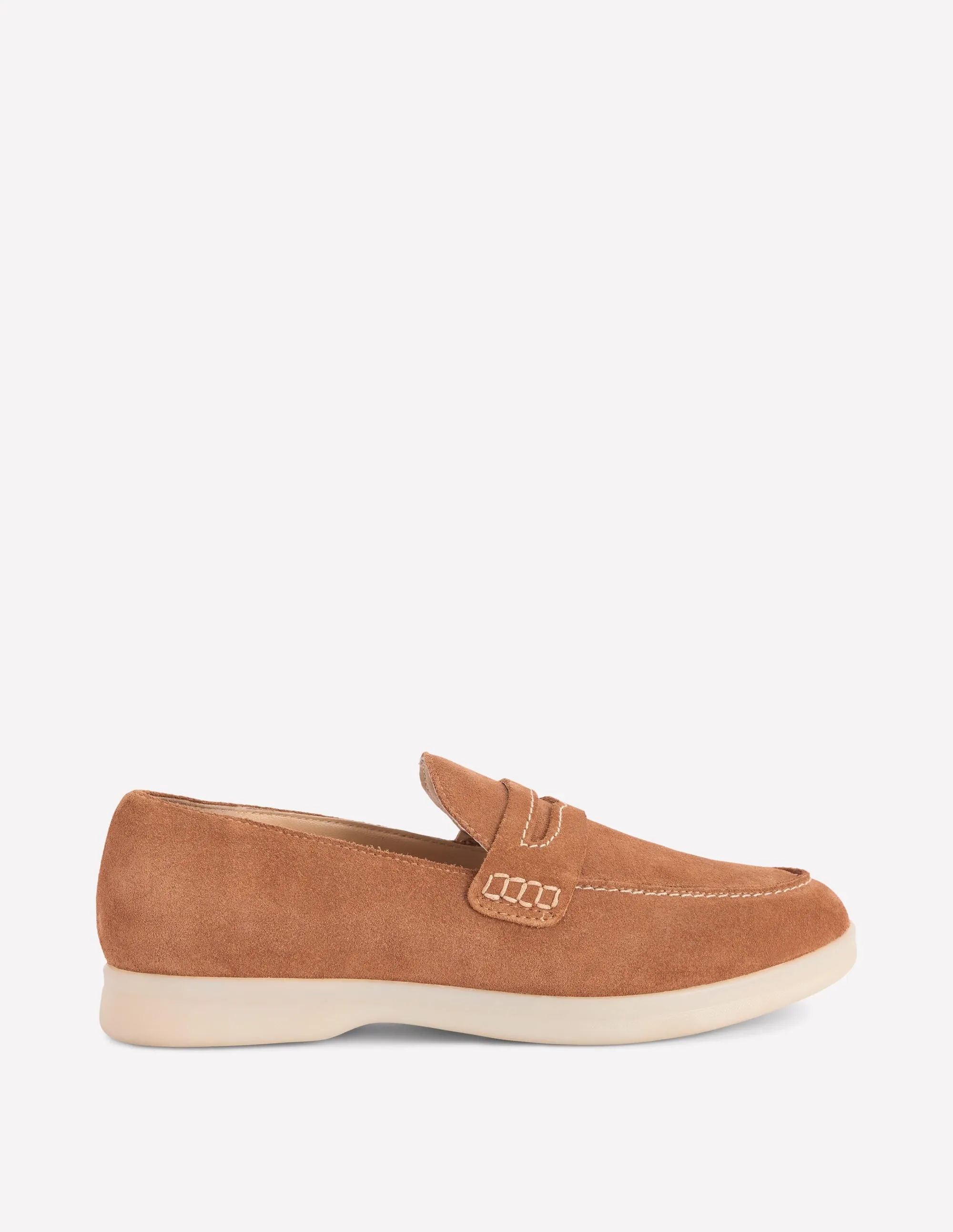 Easy soft loafers-Tan Casual Leather Shoes Everyday Comfort