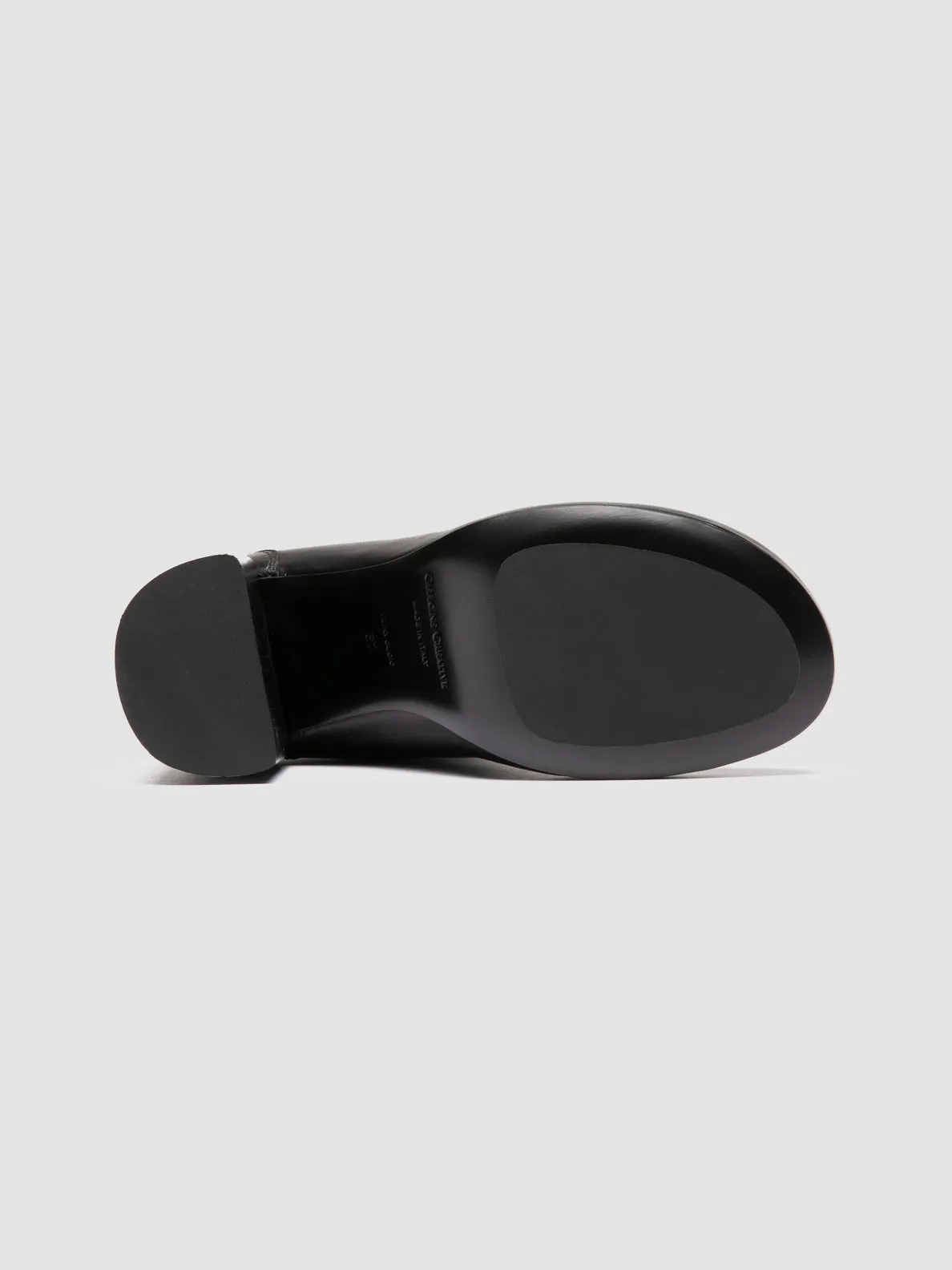 Cushioned Camera Look FELICIA 010 - Black Leather Zipped Boots