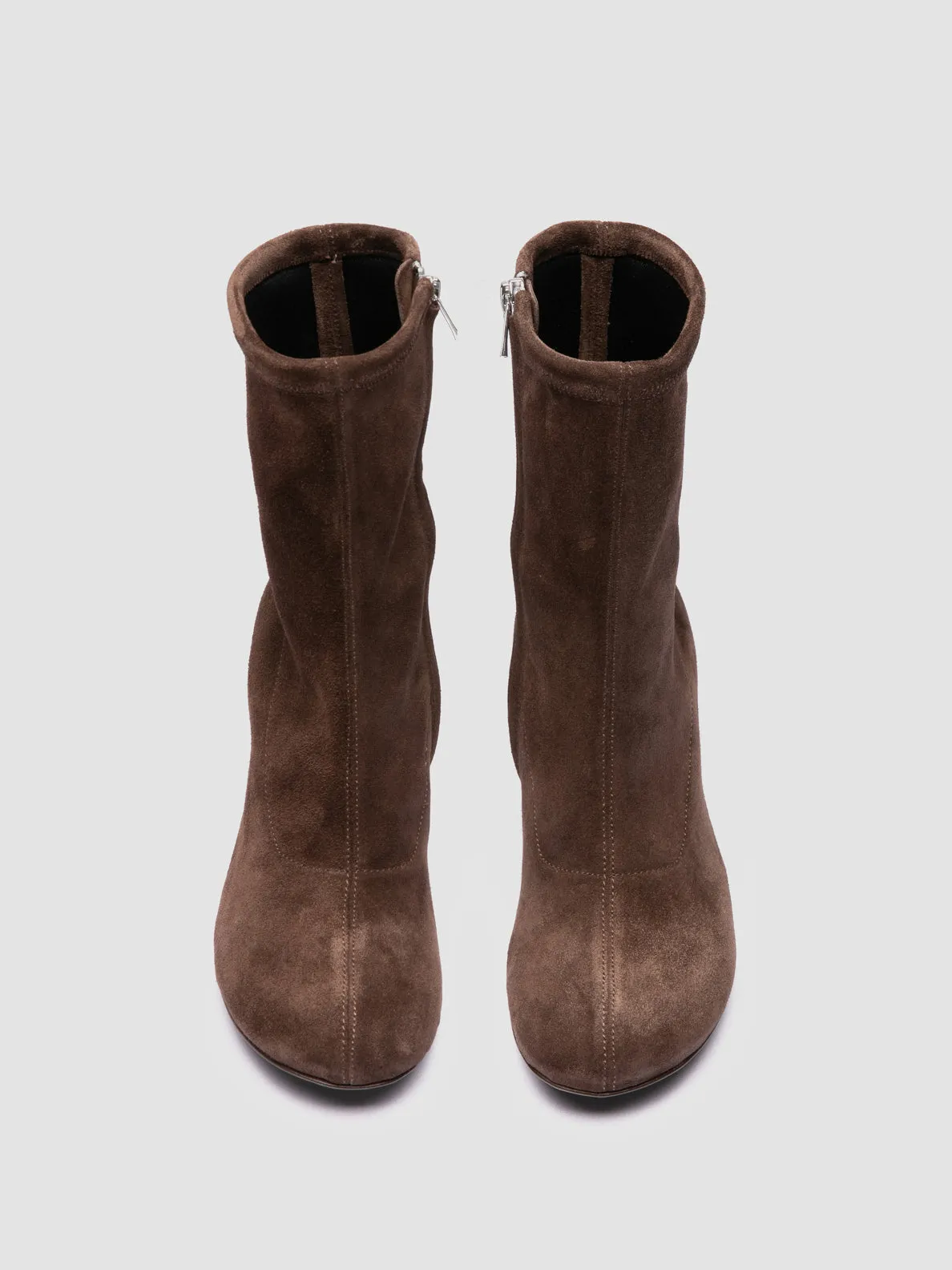 Hero Edge FELICIA 011 - Brown Suede Zipped Boots