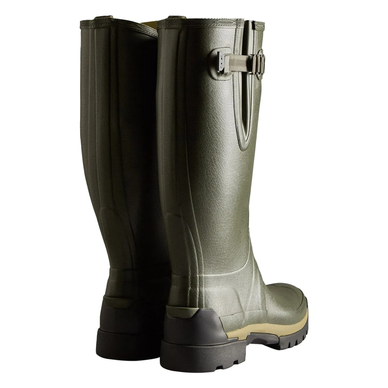 Hunter Mens Balmoral Adjustable Wellington Dark Olive All terrain Winter Essentials