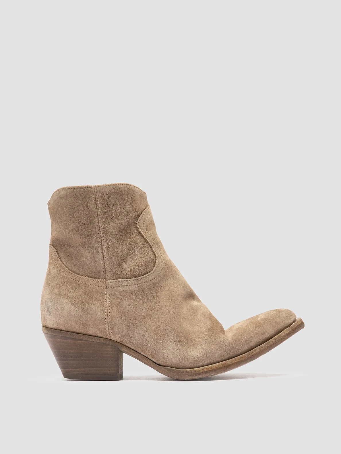 WANDA DD 103 - Taupe Suede Zip Boots Multi Purpose