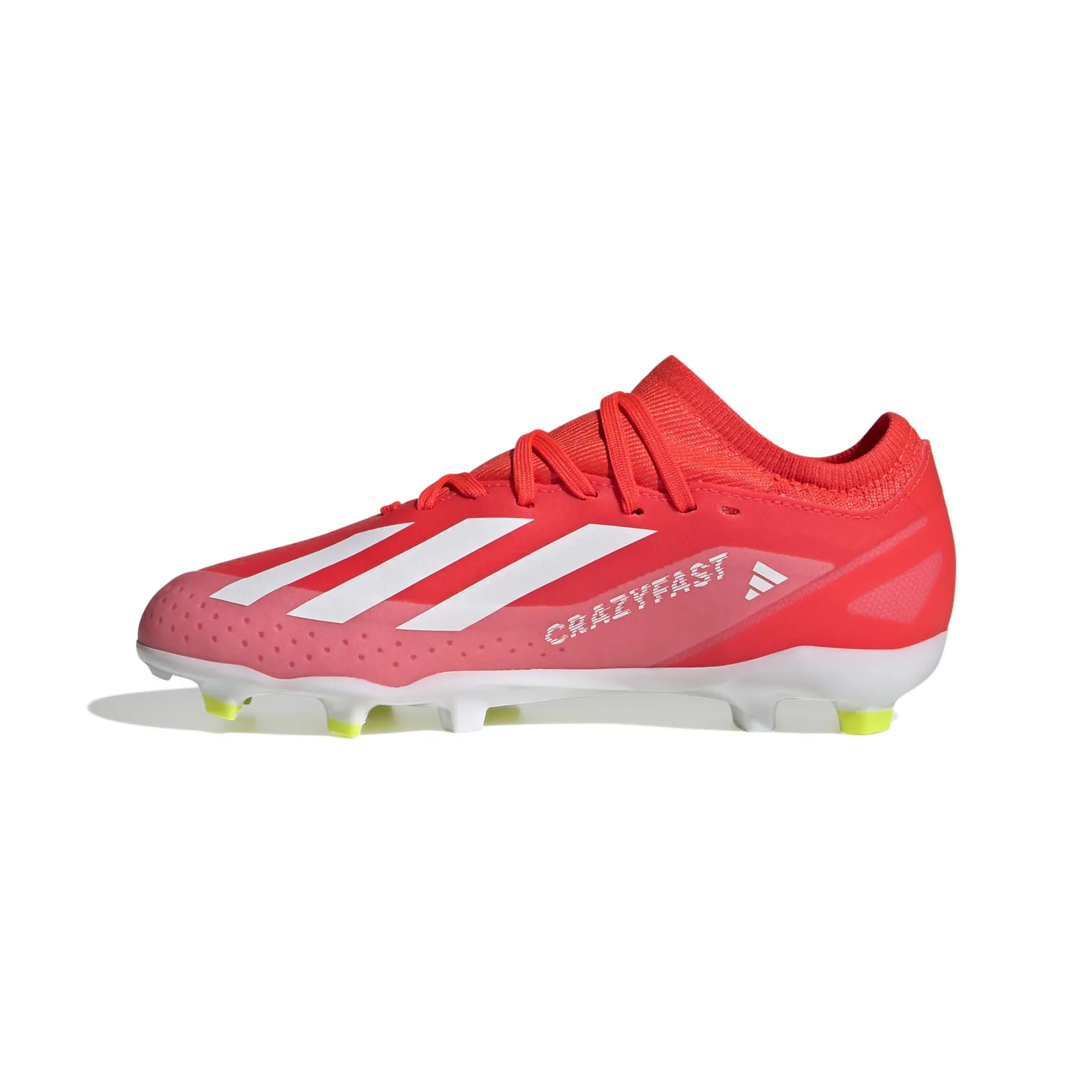 adidas X Crazyfast League Kids Firm-Ground Football Boots Speed Fit Quick Move