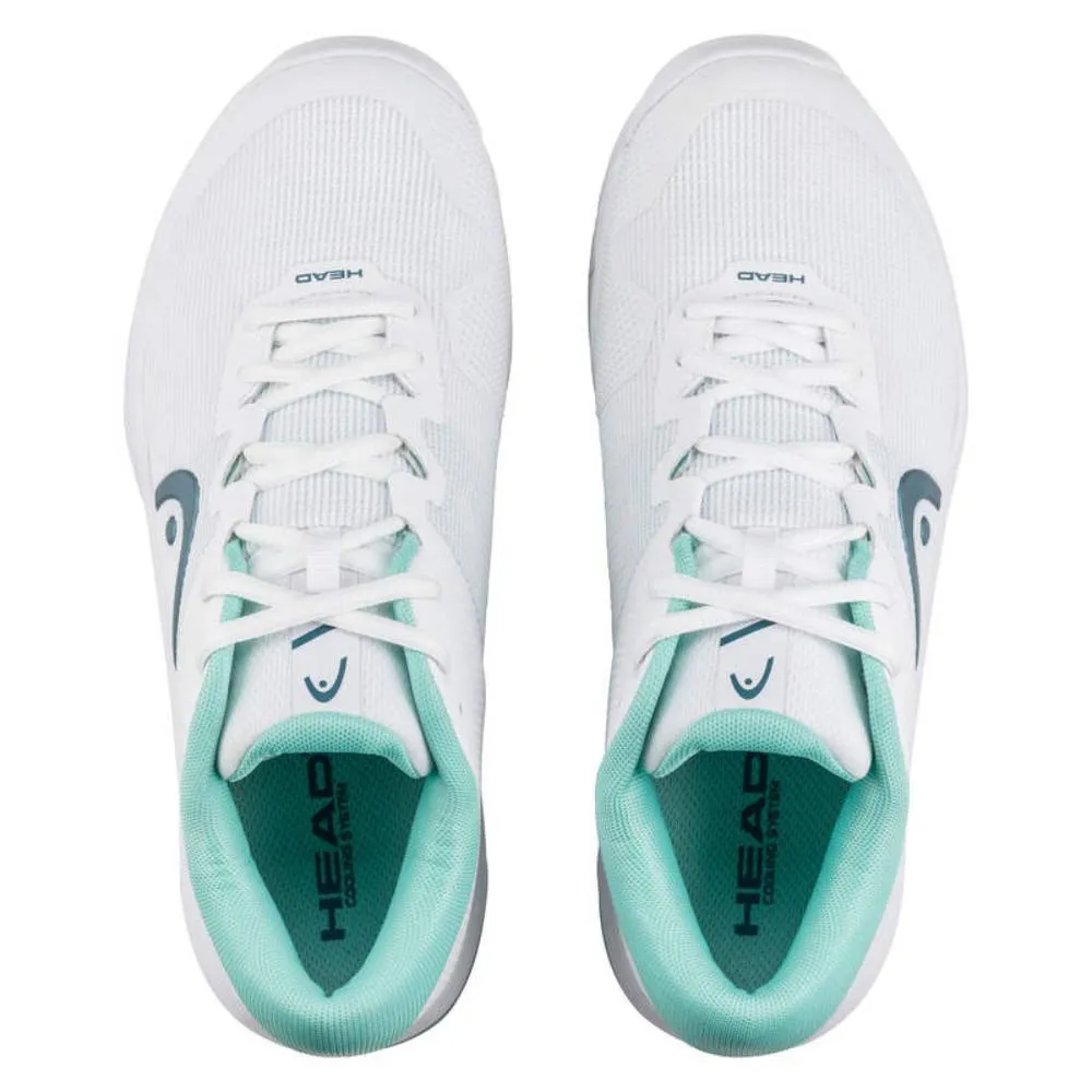 Low Cut Head Revolt Evo 2.0 Women's Tennis Shoe (White/Turquoise)