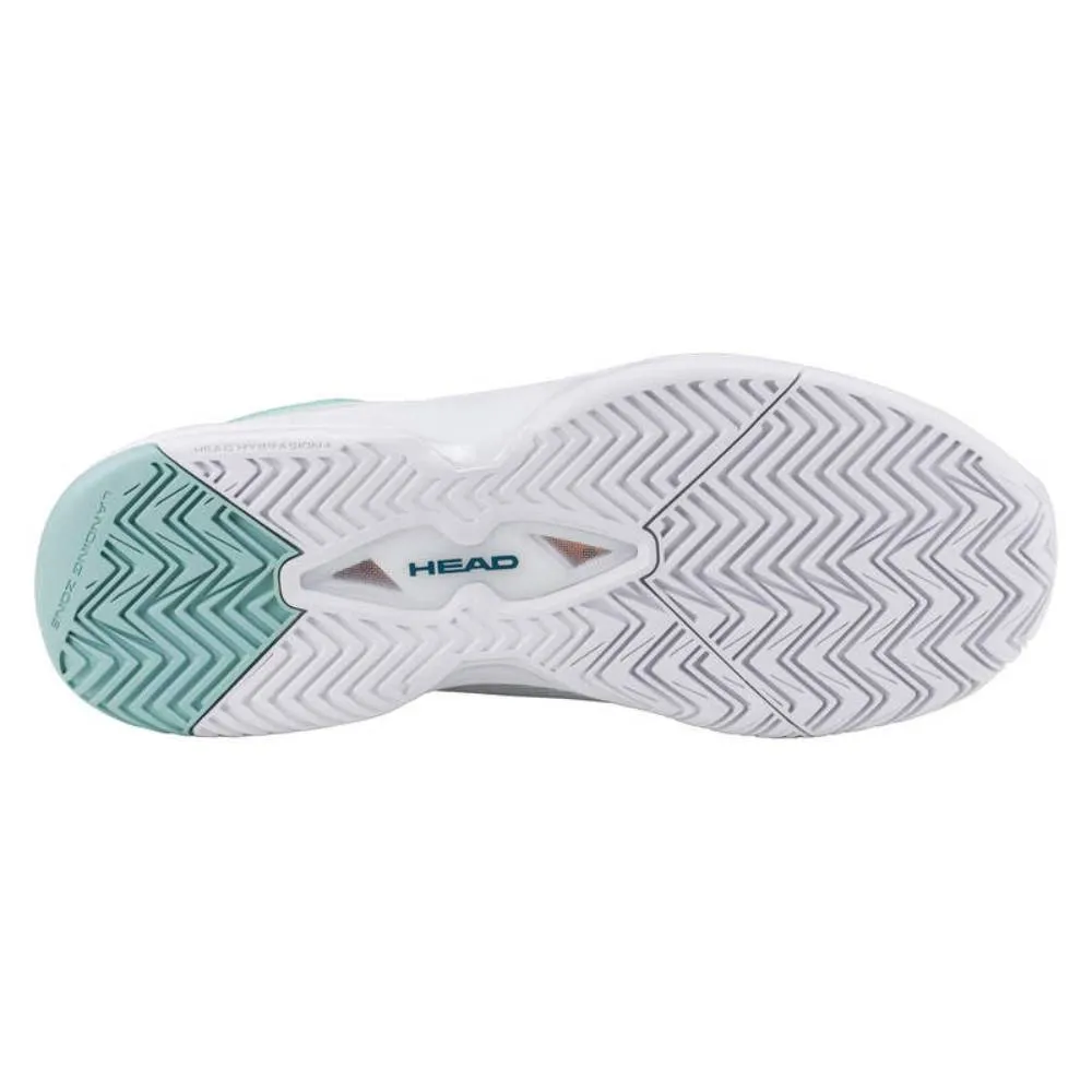Head Revolt Evo 2.0 Women's Tennis Shoe (White/Turquoise) Exercise Ready