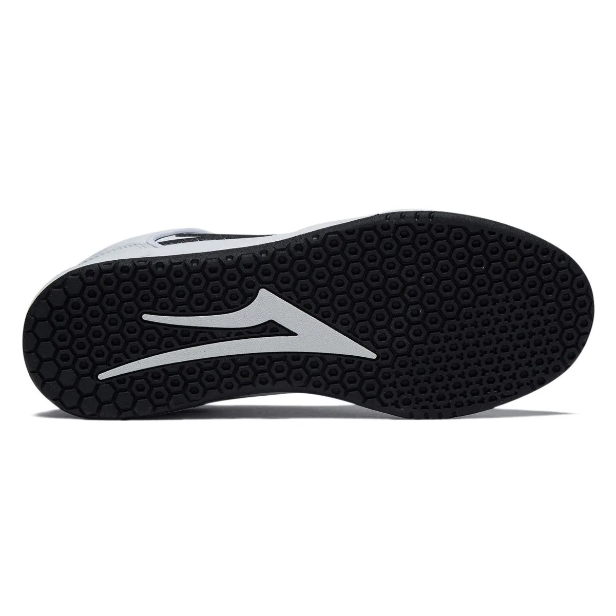 Skater Fit Lakai Telford Low Shoes - White/Black Leather