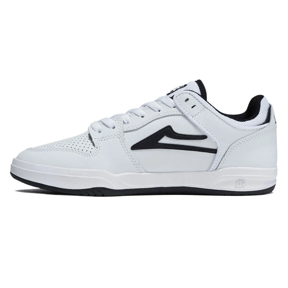 Lakai Telford Low Shoes - White/Black Leather Urban Gear Standout Style