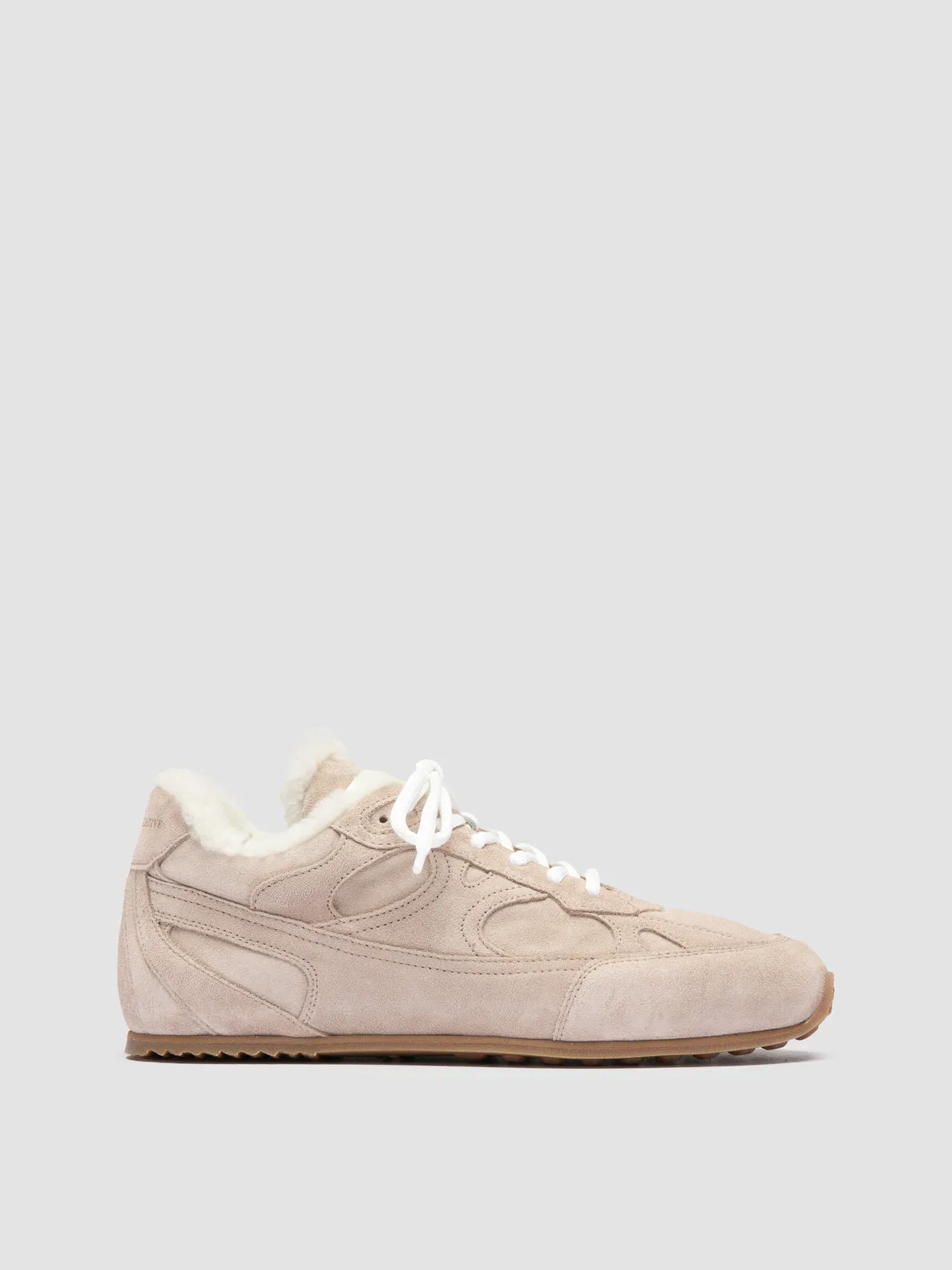 Silk Feel Street Run AWAY 102 - Ivory Suede Sneakers