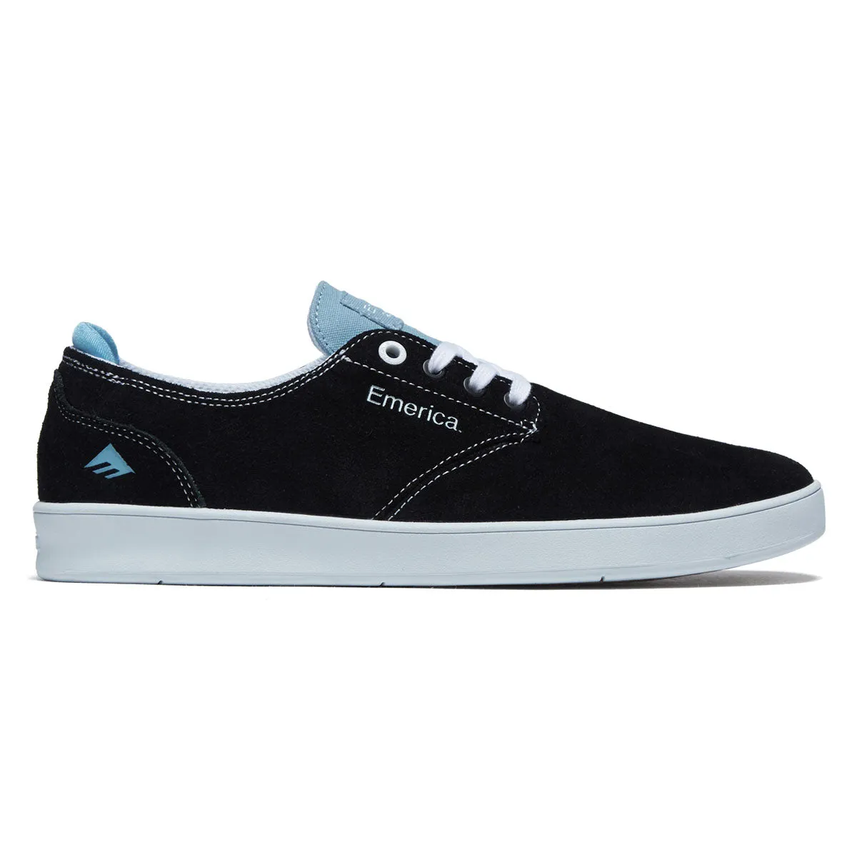 Emerica Romero Laced Shoes - Black/Light Blue Durable Laces