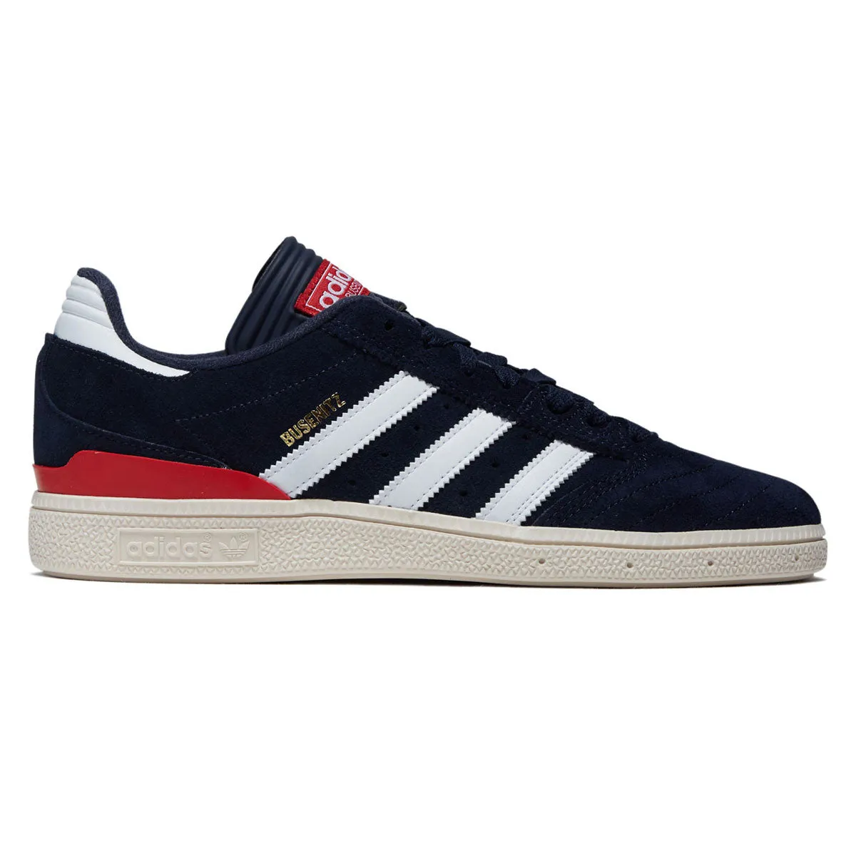Slip Control Hardwear Ready Adidas Busenitz Shoes - Core Navy/Ftwr White/Better Scarlet