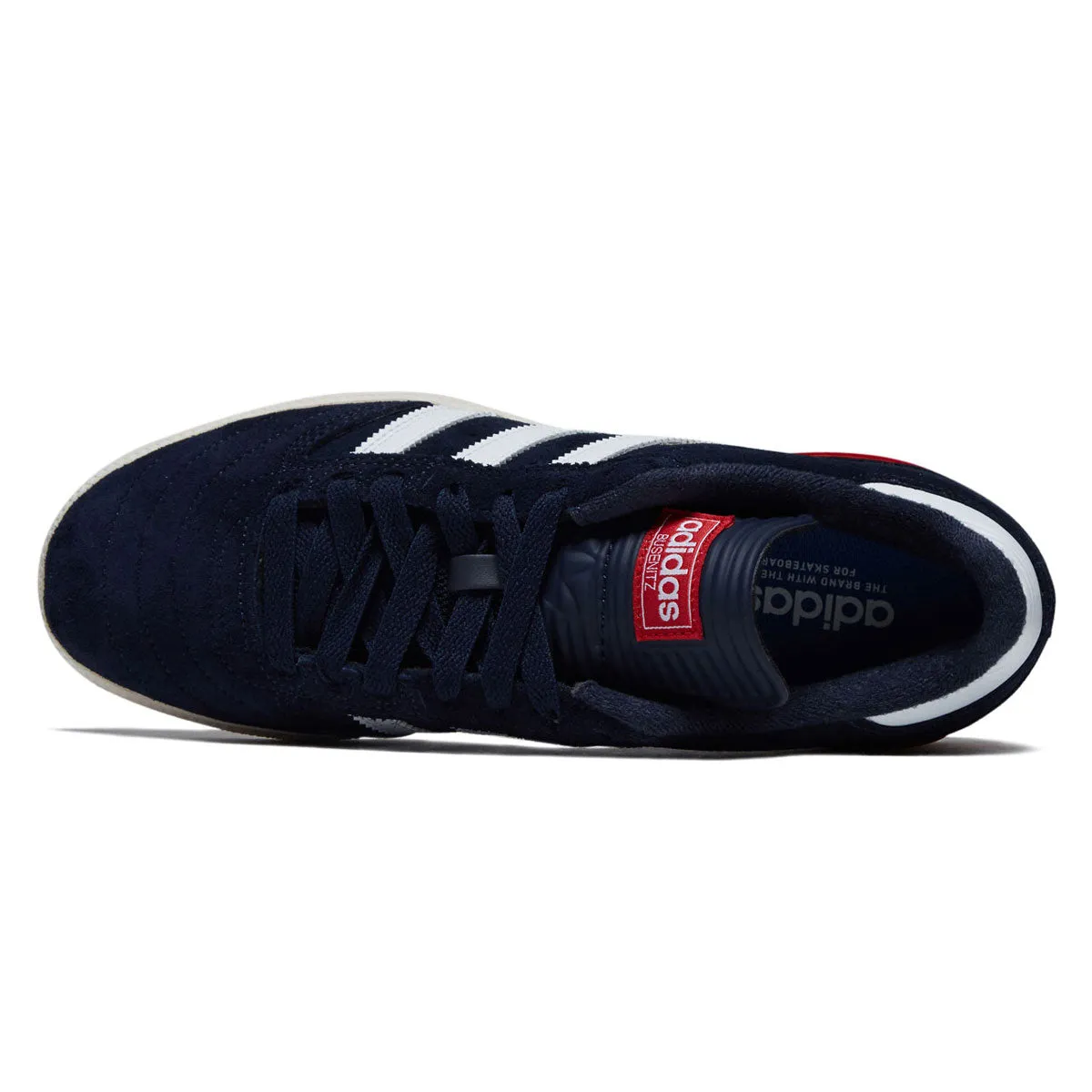 Adidas Busenitz Shoes - Core Navy/Ftwr White/Better Scarlet Street Ready Action