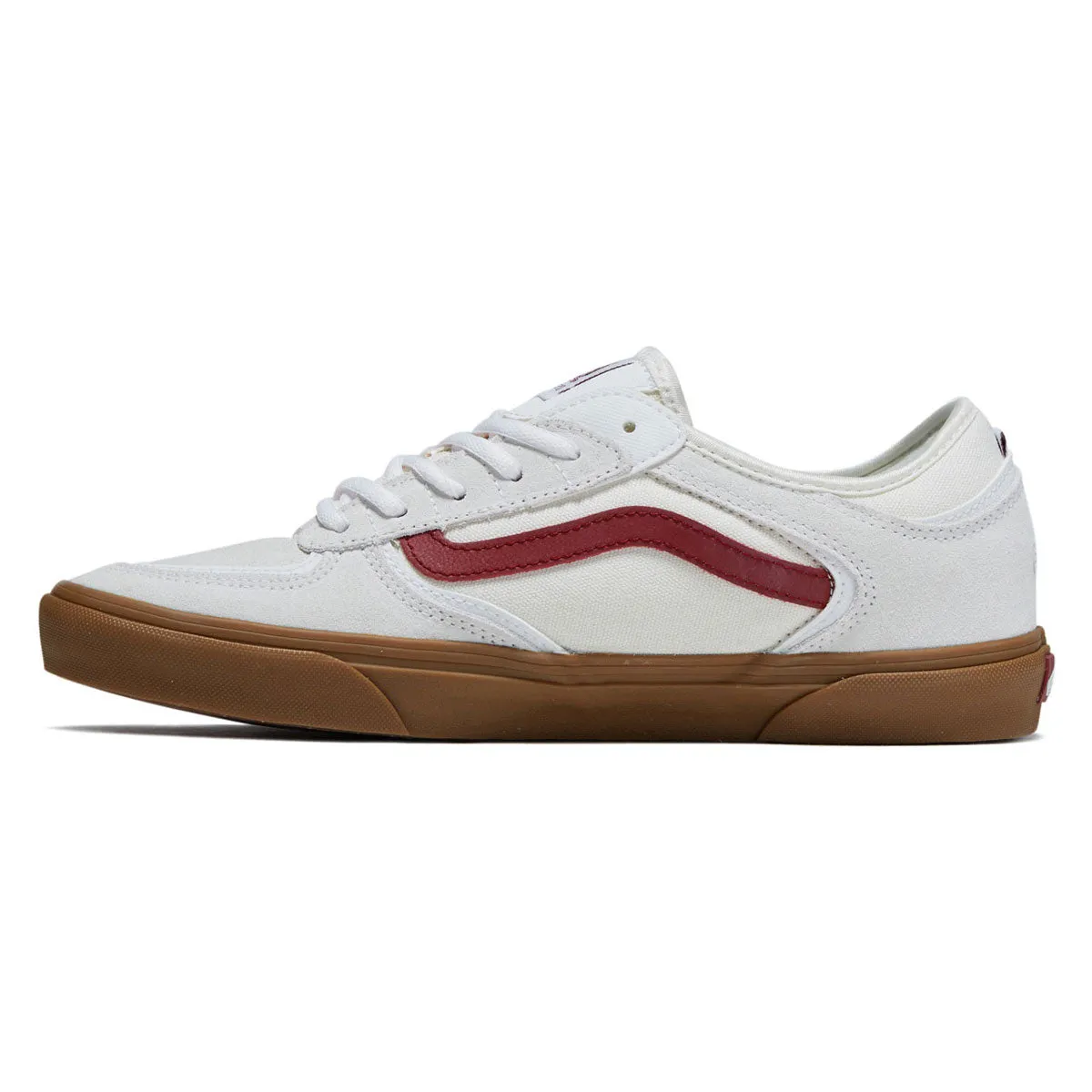 Vans Skate Rowley Shoes - Red/White/Gum All Day Fit Freestyle Look