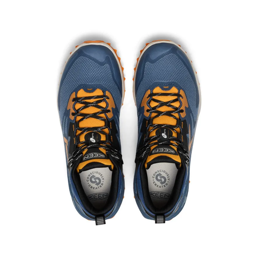 Men's Zionic NXT Waterproof Hiking Boot  |  Naval Academy/Bright Marigold Trail Adventure Outdoor Road