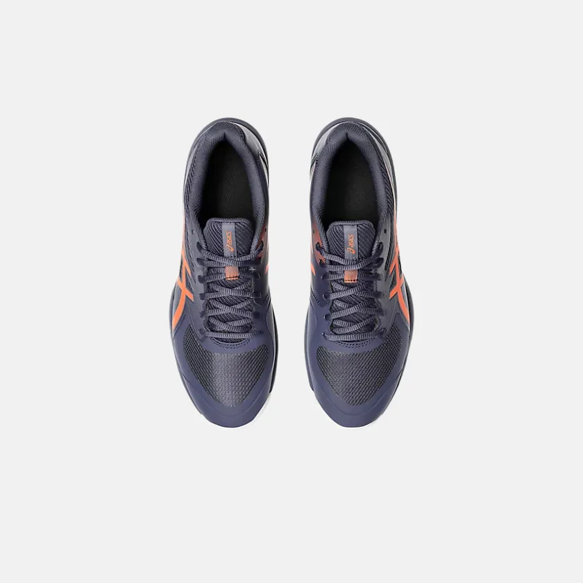 ASICS GAME? FF Men??s Tennis Shoes ?C Indigo Fog/Nova Orange Foot Motion