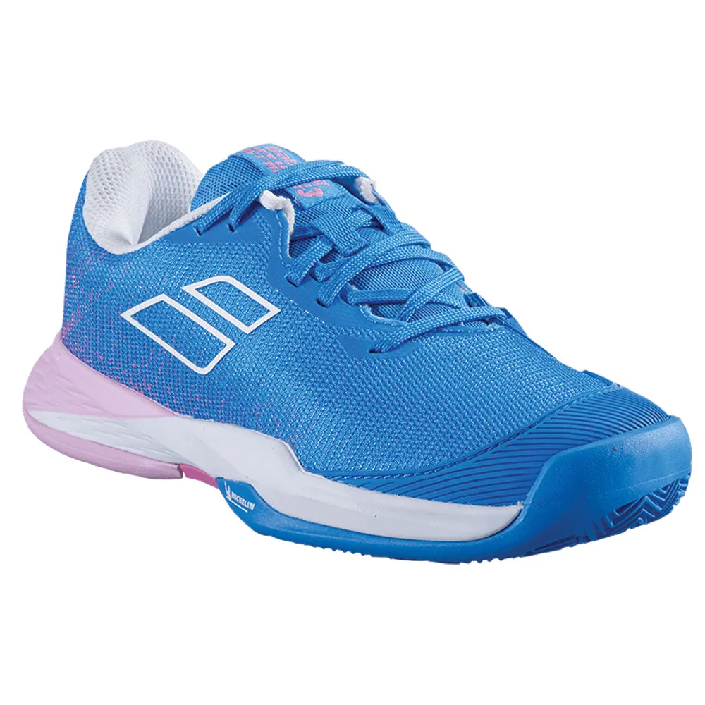 Slip On Design Comfortable Babolat Jet Mach 3 All Court Tennis Shoes (Girls) - French Blue