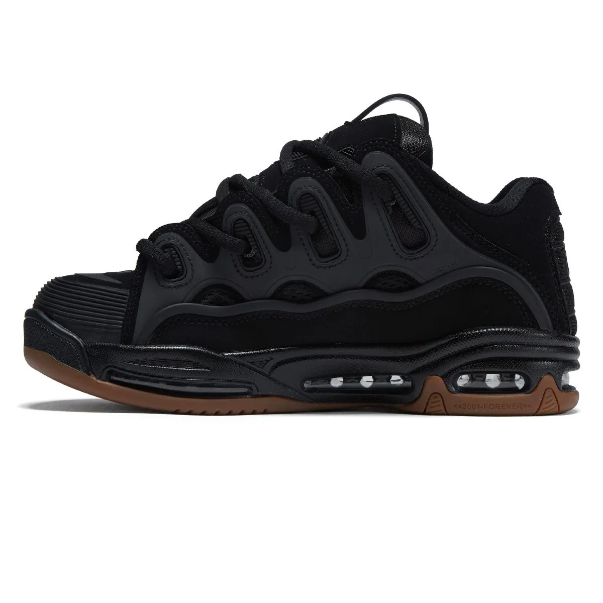 Osiris D3 2001 Shoes - Black/Black/Gum Minimalist Design