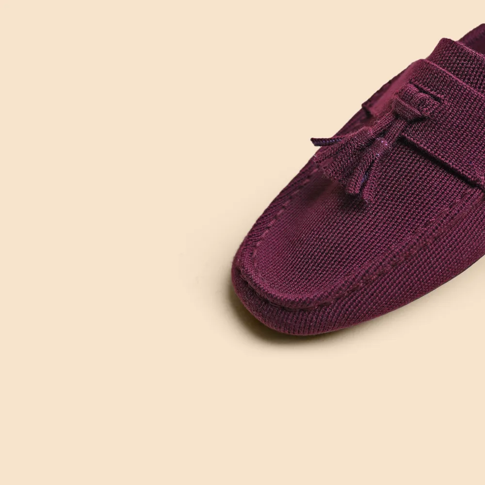 Rothy -  Men - The Driving Loafer - Mahroon Relaxed Shoes
