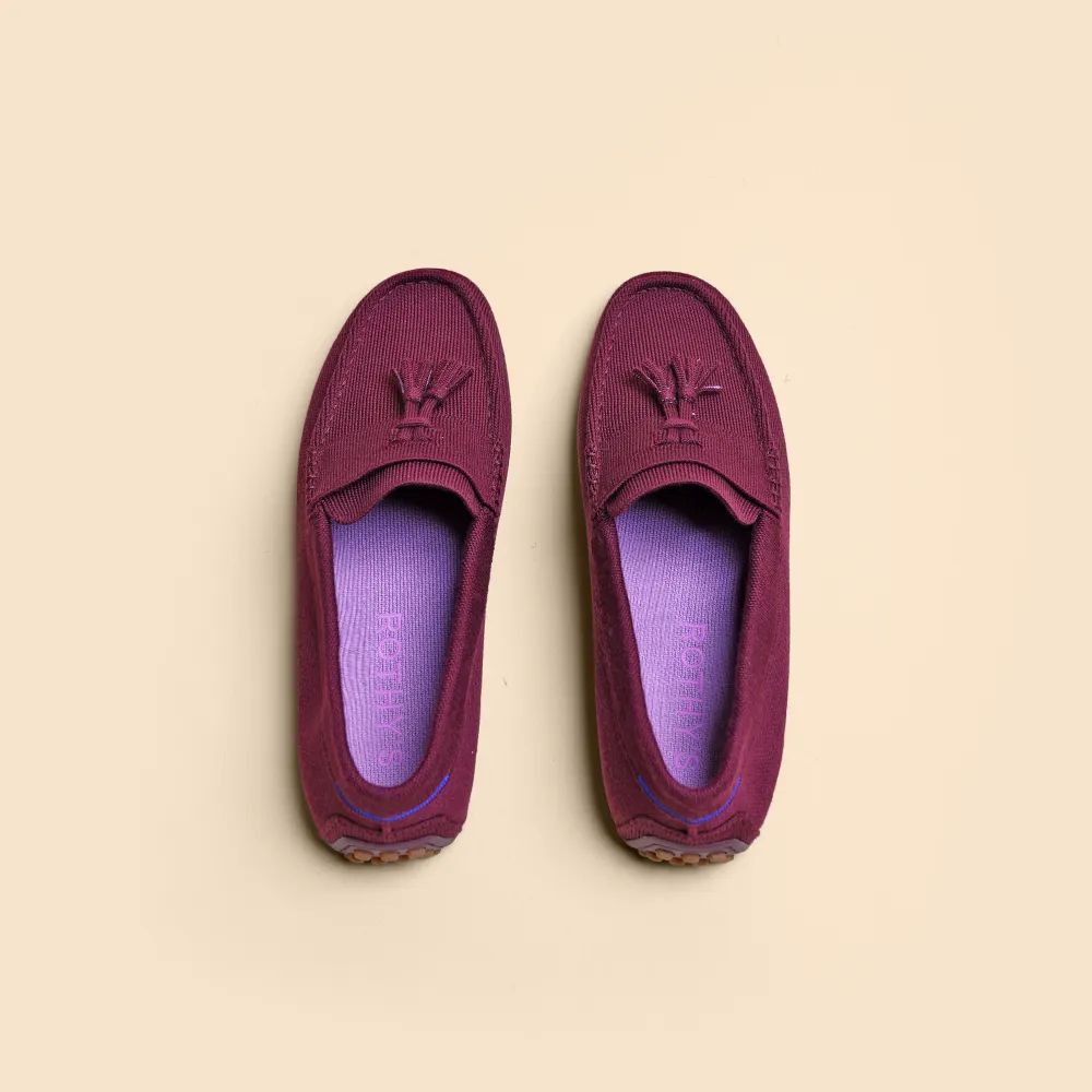 Rothy -  Men - The Driving Loafer - Mahroon Elegant Walk Casual Support