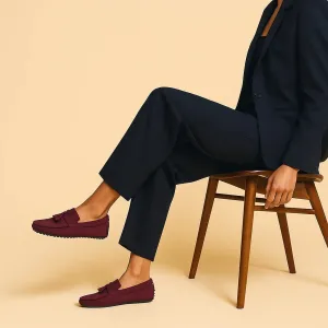 Short Walk Rothy -  Men - The Driving Loafer - Mahroon