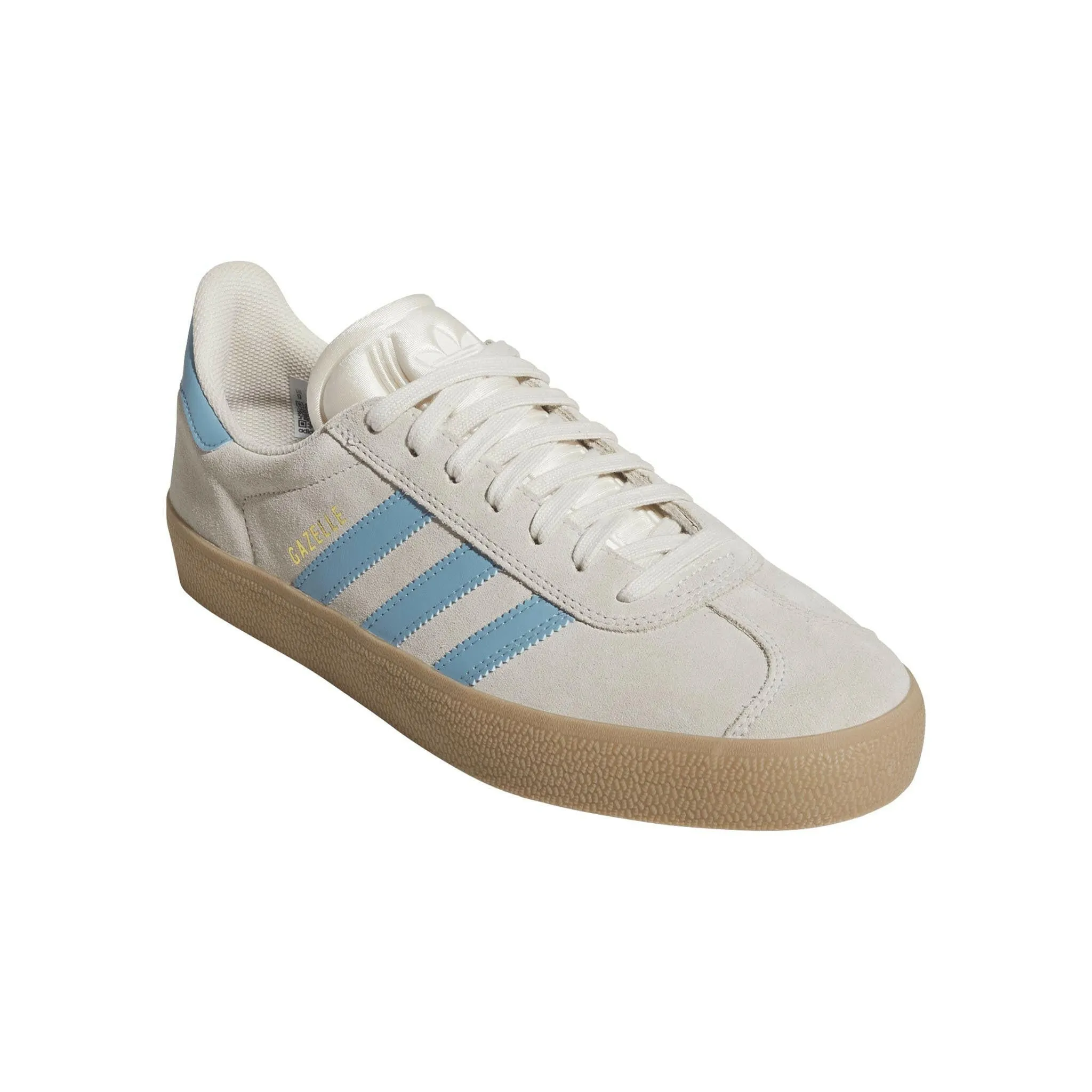 Adidas - Gazelle Adv Shoes White/Blue/Gum Anti Slip Feature