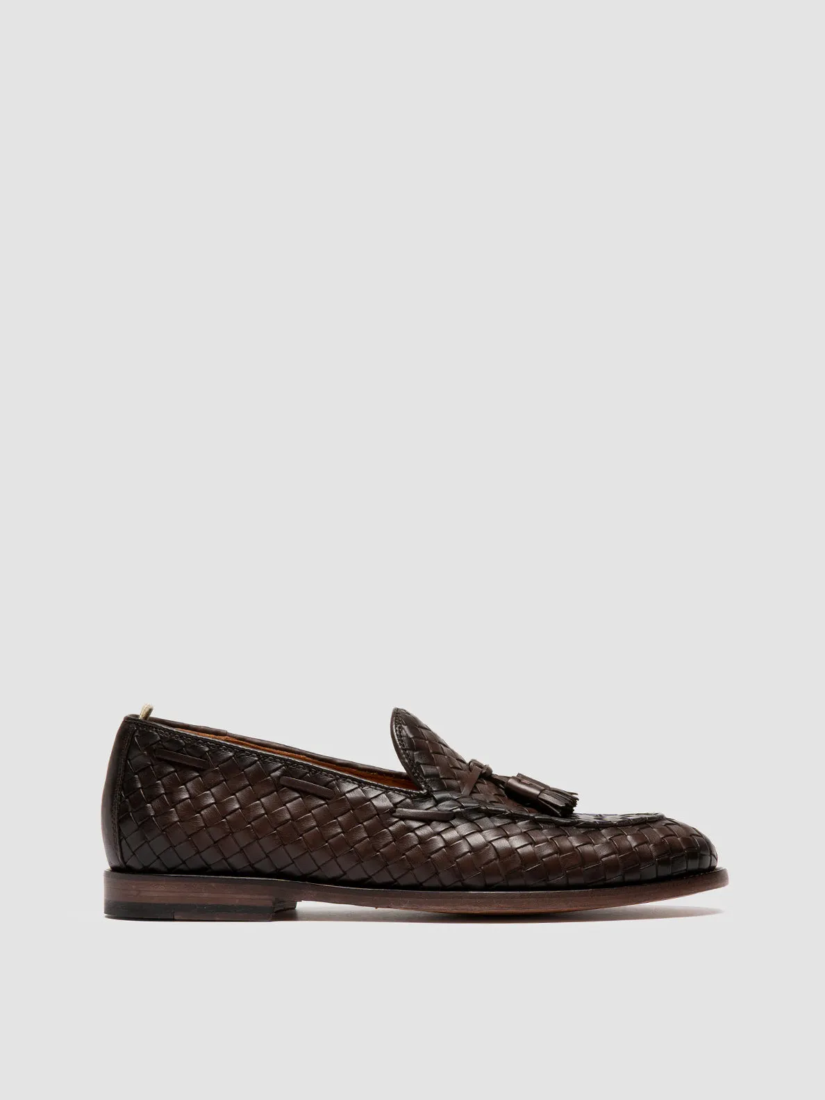 OPERA 004 - Brown Leather Tassel Loafers Neat Path Lane Step True