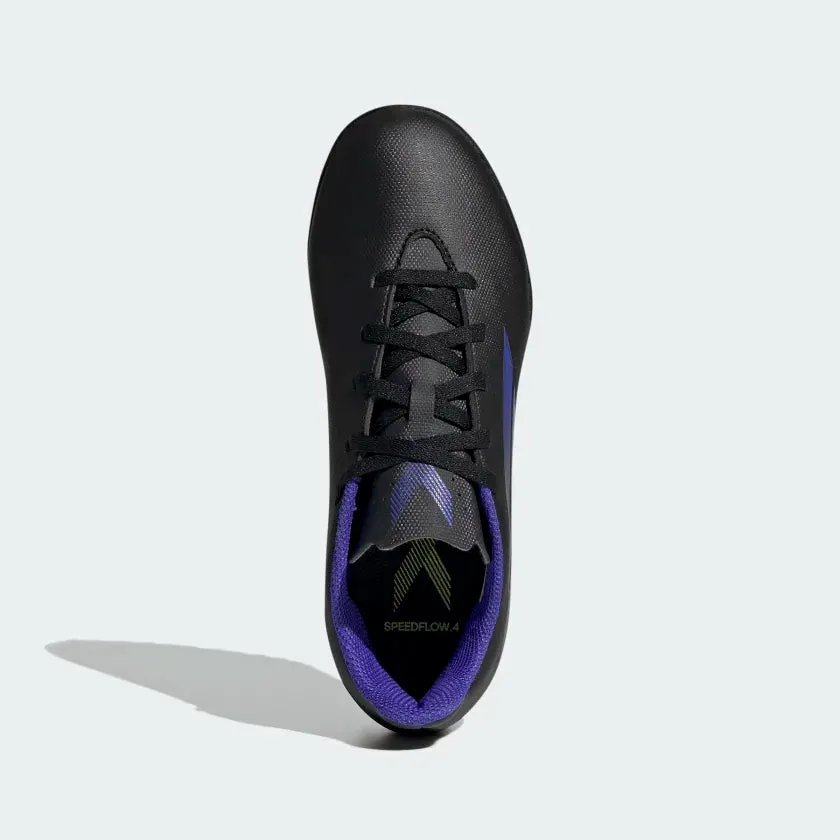 Court Training Adidas X Speedflow.4 Turf Football Kids Shoe -Black