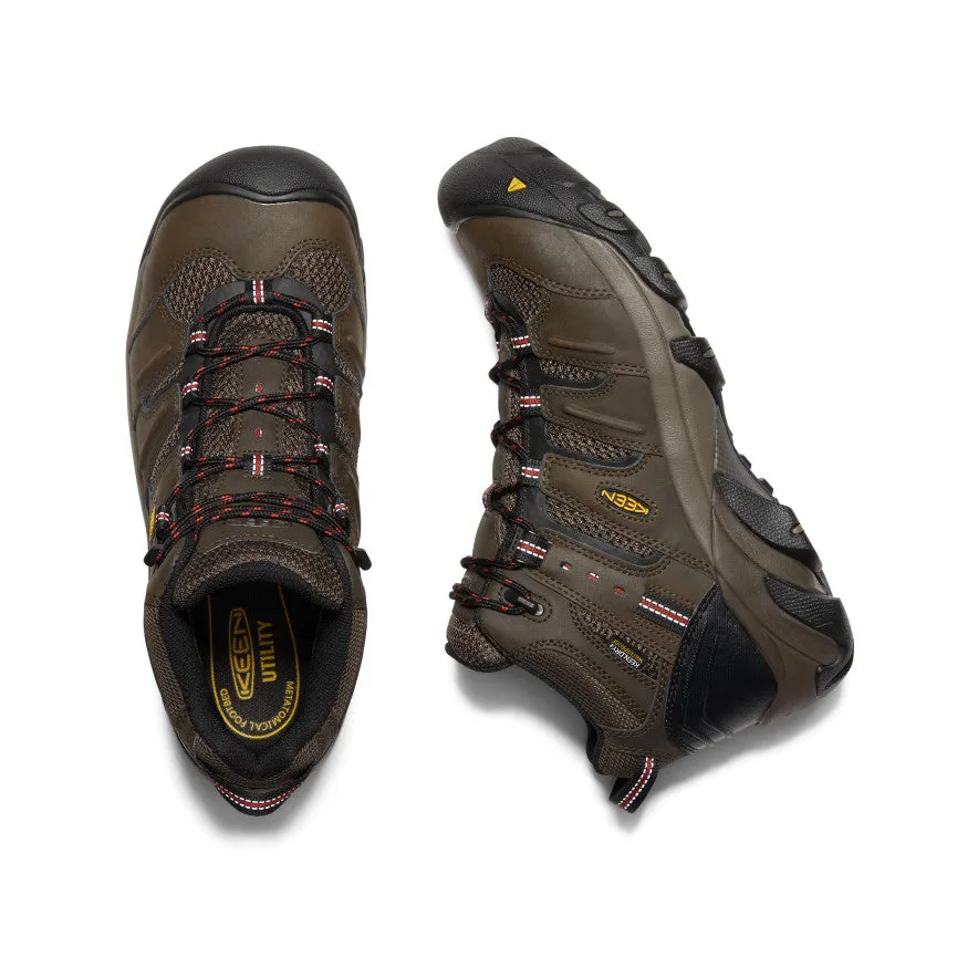 Mountain Trail Men's Lansing Mid Waterproof (Steel Toe)  |  Cascade Brown/Brindle