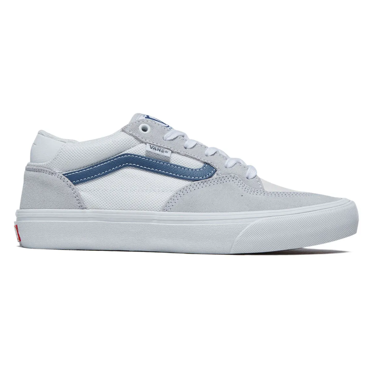 Vans Rowan Shoes - Grey/Navy Canvas Upper Anti Fatigue