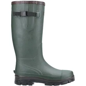 Quick Walking Fit Cotswold Mens Grange Buckle Fastening Wellington Boot Green