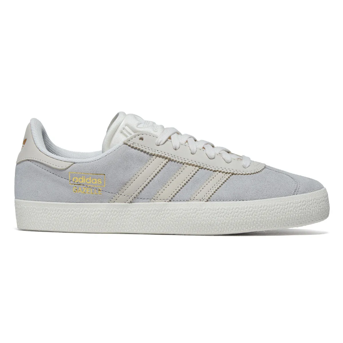 urban vibe Adidas Gazelle ADV Shoes - Grey/Core White/Gold Metallic