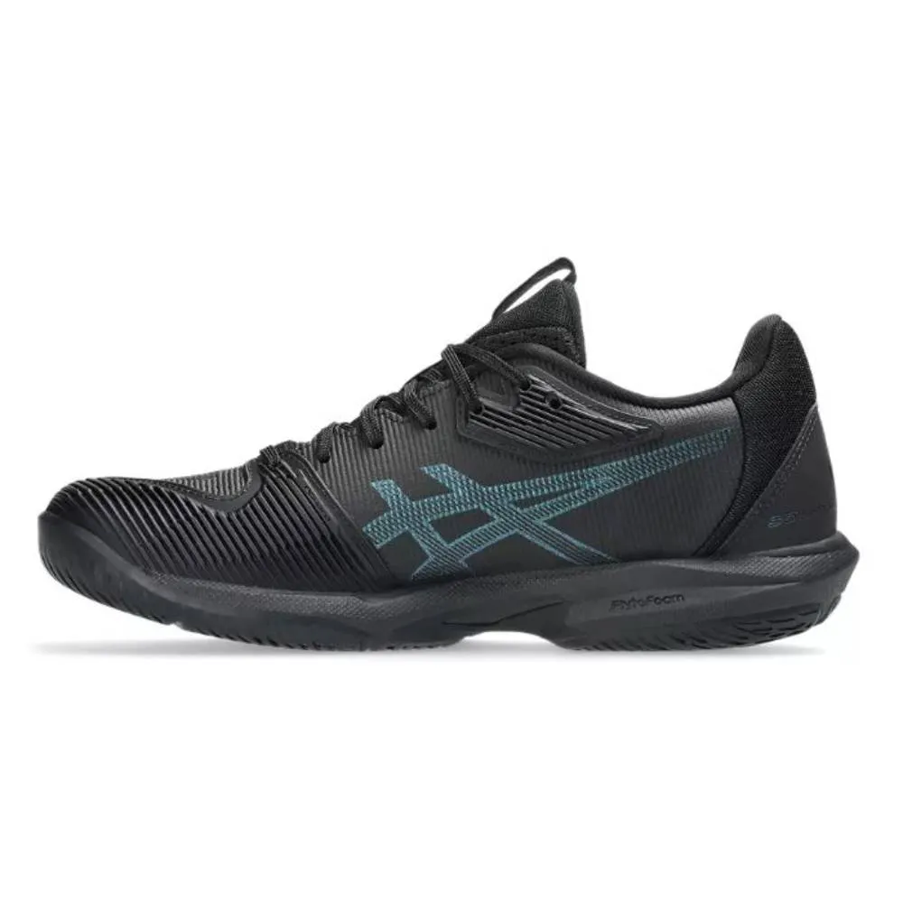 Odor Resistant Asics Solution Speed FF 3 Night Energy Women's Tennis Shoe (Black/Prism Blue)