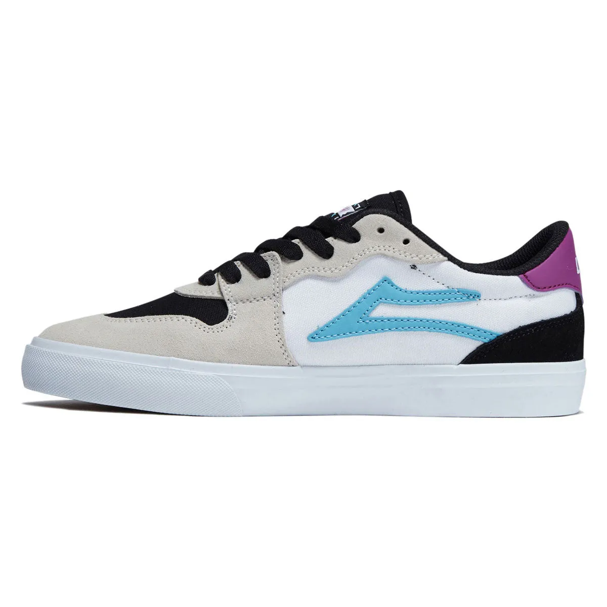 All Weather Ride Good elasticity Lakai York Shoes - White/Black Suede