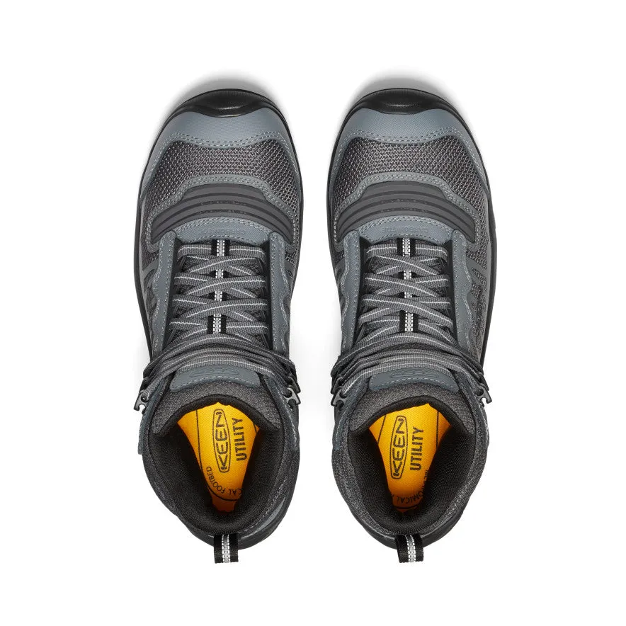 Supportive Fit Anti-Slip Hiking Men's Reno Mid Waterproof (Carbon Toe)  |  Magnet/Black