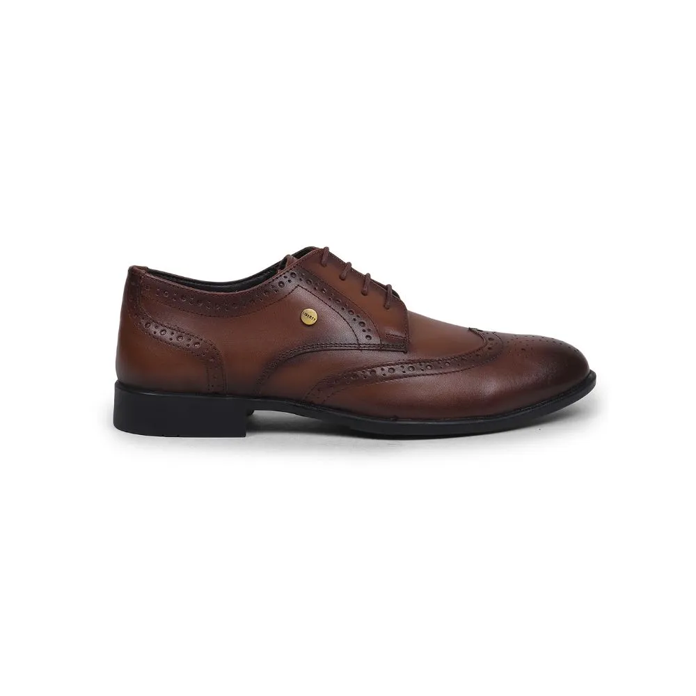 Fortune Tan Lacing Formal Oxford Shoes For Men BELGIUM01E By Liberty Chic Look