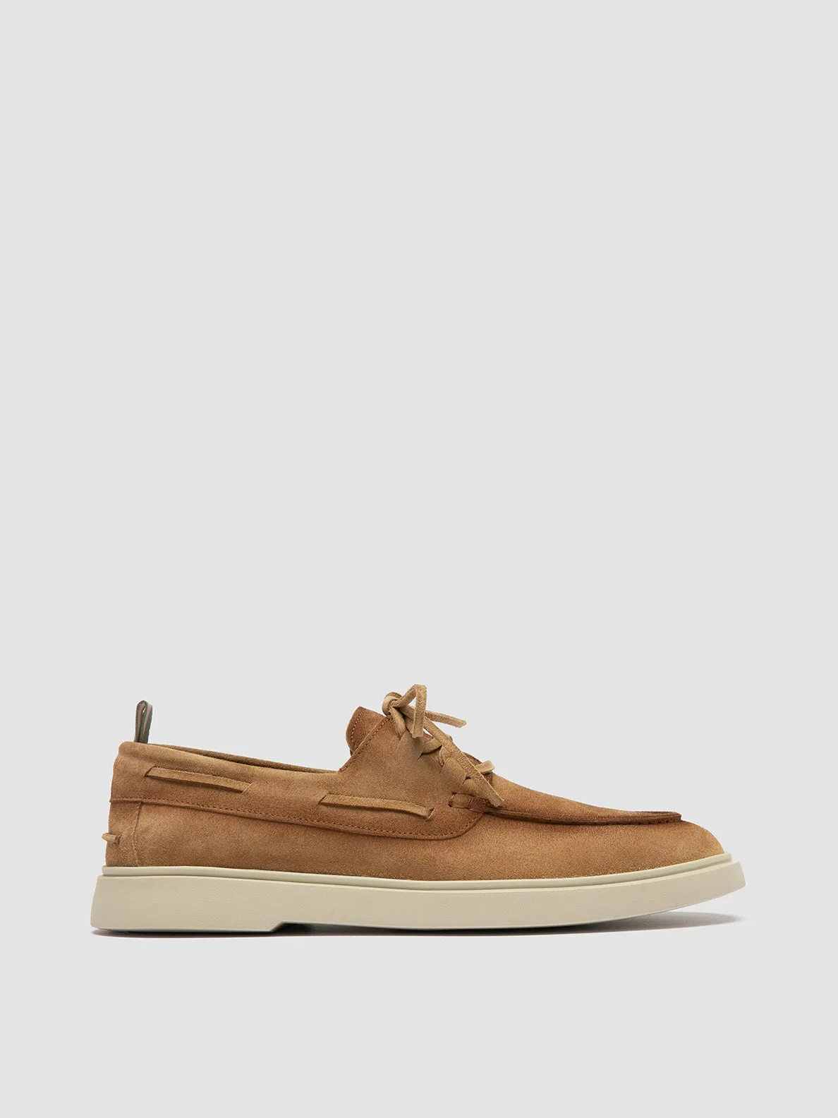BONES 013 - Camel Suede Boat Shoes Reliable Comfort