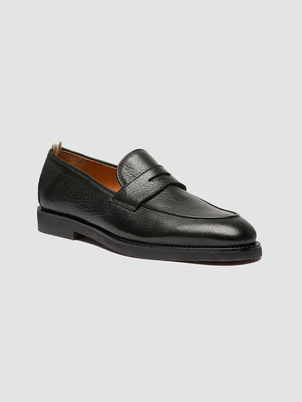 Fun Day lake walk OPERA FLEXI 101 - Black Leather Penny Loafers