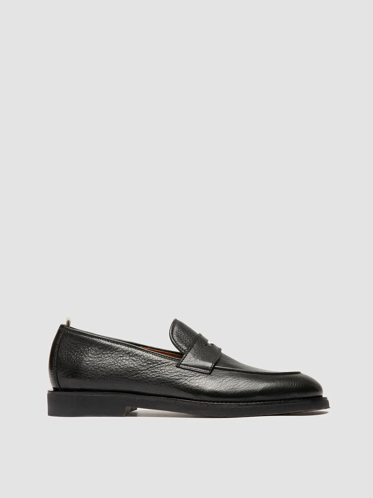 OPERA FLEXI 101 - Black Leather Penny Loafers Open Pace