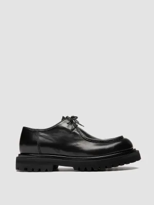 Lined interior Memory foam insole EVENTUAL DD 109 - Black Leather Derby Shoes