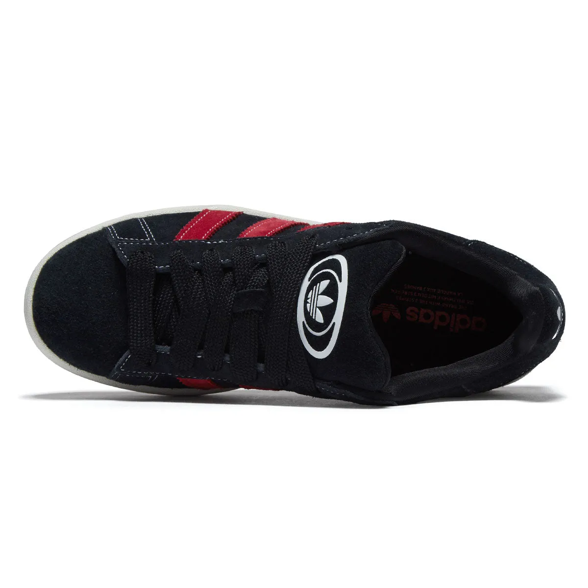 All Action Adidas Campus 00s Shoes - Core Black/Team Victory Red/Off White