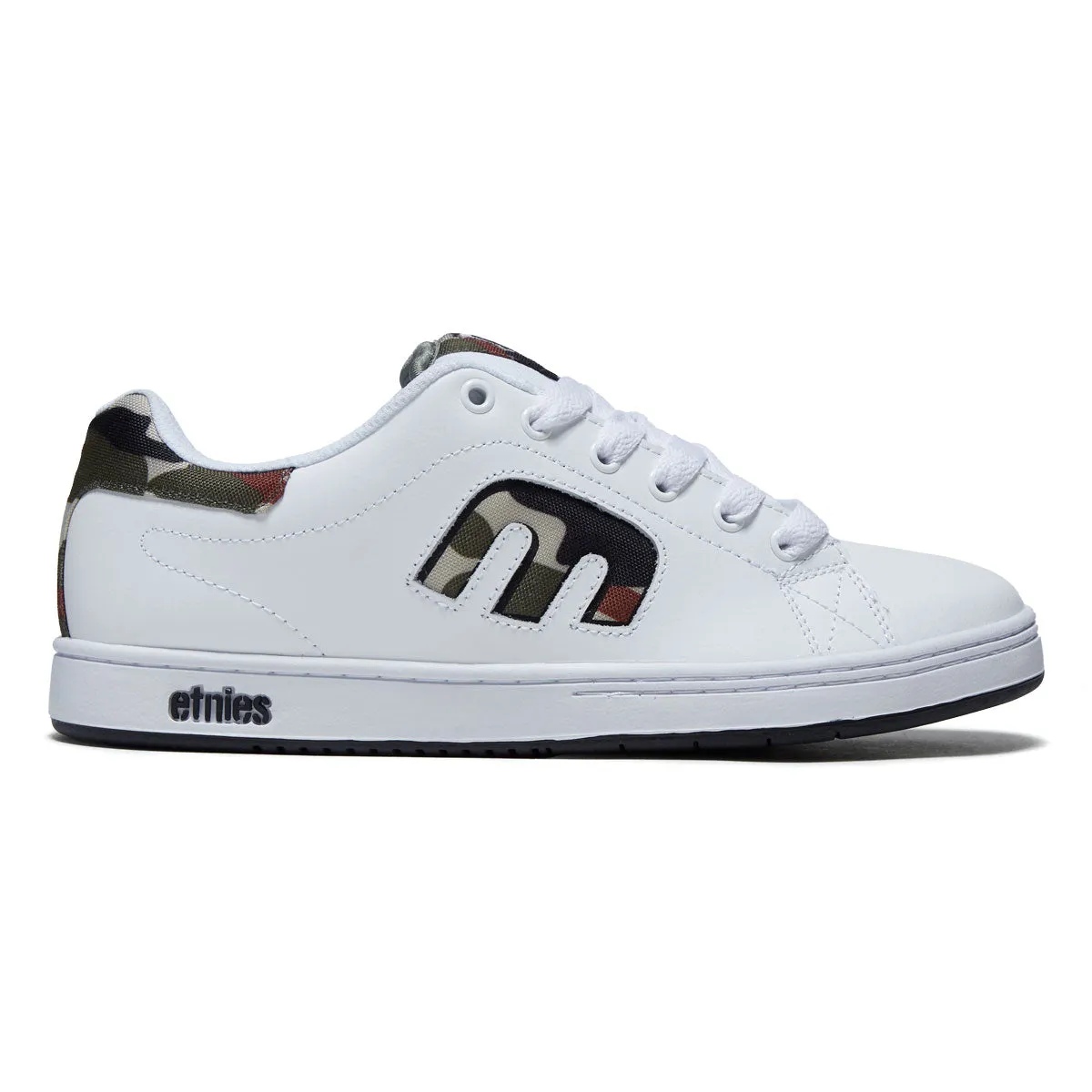 Etnies Callicut Shoes - White/Camo Flat Ground Ventilated Sides