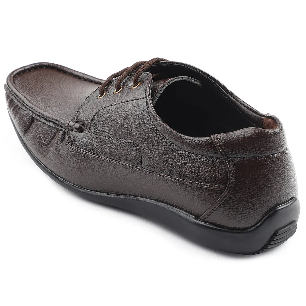 Urban Step Gentle Foot Support Fortune Brown Lacing Formal Derby Shoes For Men HML-6E By Liberty