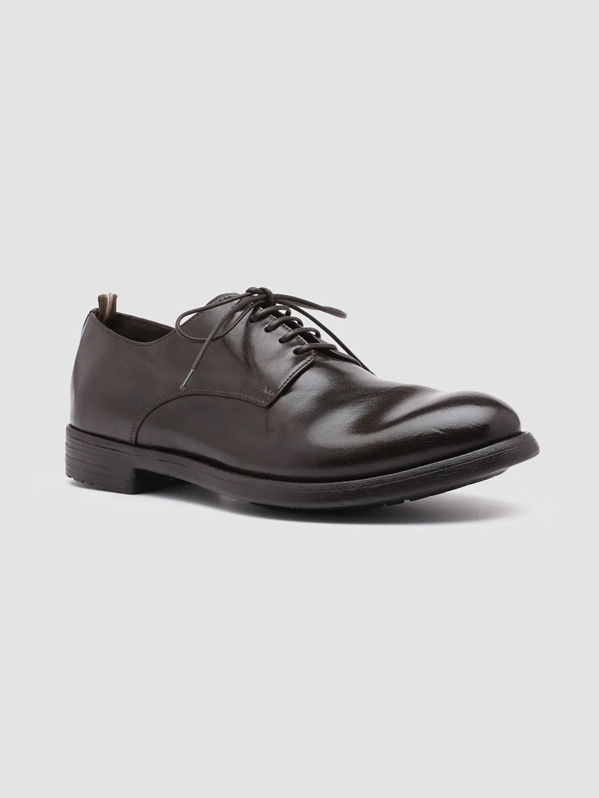 Foot Support HIVE 008 - Brown Leather Derby Shoes