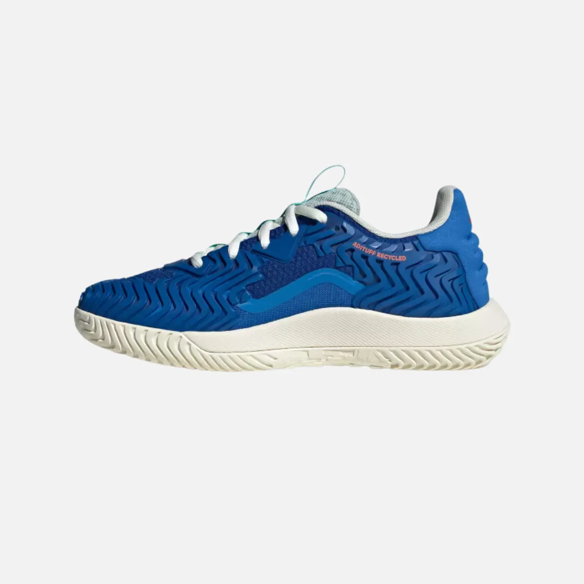 Balanced Fit Adidas Solematch Control Men's Tennis Shoes -Royal Blue/Off White/Bright Royal